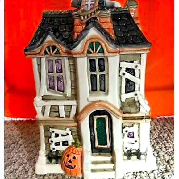 fitz and Floyd boo house Halloween cookie jar - Picture 1 of 8